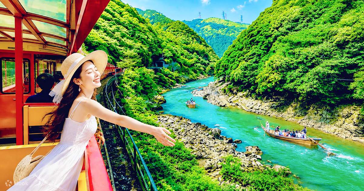 Kyoto, Arashiyama, Nara: Sagano Scenic Railway, Bamboo Forest Path